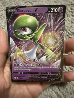 Pokemon TCG Gardevoir v Holo Ultra Rare Card 16/73 Champions Path - Image 1