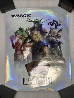 MTG Final Fantasy Foil Promo Poster New Unused Rolled - Image 1