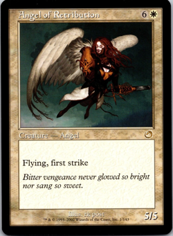 mtg magic Angel of Retribution torment ENGLISH FRENCH Ange du chatiment 2 availa - Image 1