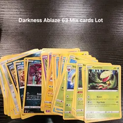 Pokemon Darkness Ablaze Bulk mix lot of 63 cards bulk TCG - Image 1