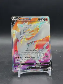 Pokemon Card Reshiram V 172/195 Ultra Rare Full Art Silver Tempest Near Mint - Image 1