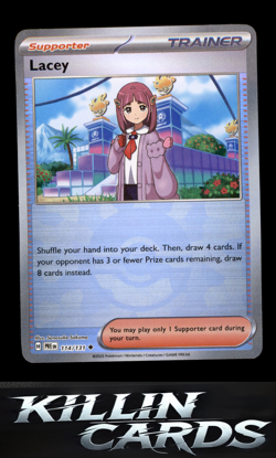 Lacey - 114/131 (Poke Ball Pattern) 114/131 Pokemon Uncommon SV: Prismatic Evolu - Image 1