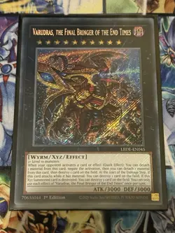Varudras the Final Bringer of the End Times LEDE-EN045 Secret Rare NM 1st Yugioh - Image 1
