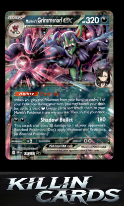 Marnie's Grimmsnarl ex 136/182 Pokemon Double Rare SV10: Destined Rivals Card NM - Image 1