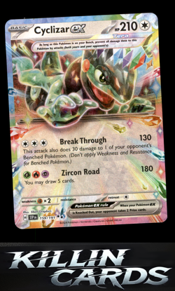 Cyclizar ex - 159/191 159/191 Pokemon Double Rare SV08: Surging Sparks Card NM - Image 1
