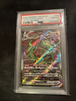 2022 Pokemon Rayquaza VMAX VSTAR Universe PSA 10 Gem Mint Card - Image 1