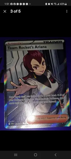 Pokemon Card - S&V: Destined Rivals 237/182 - TEAM ROCKET'S ARIANA (special) - Image 3