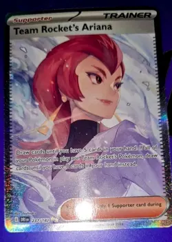 Pokemon Card - S&V: Destined Rivals 237/182 - TEAM ROCKET'S ARIANA (special) - Image 2