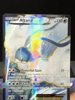 Pokemon Card Altaria EX 123/124 XY Fates Collide Ultra Rare Full Art Holo LP - Image 2