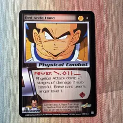 Red Knife Hand Saiyan Saga Limited #8 dragon ball z card - Image 1