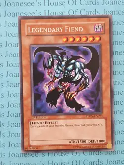 PTDN-EN093 Legendary Fiend Rare Yu-Gi-Oh Card 1st Edition - Image 1