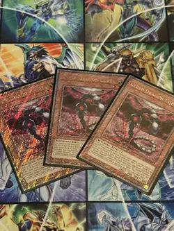 RA04-EN013 Cyber Dragon Core : Platinum Secret Rare 1st ED YuGiOh Card x3 - Image 1