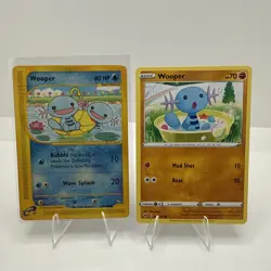 Pokemon Card - Wooper Aquapolis 117/147 Common Non Holo And Wooper 083/185 - Image 1