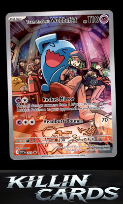 Team Rocket's Wobbuffet 203 Pokemon Promo SV: Scarlet & Violet Promo Cards Card - Image 1