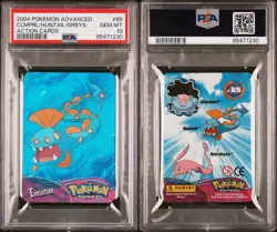 2004 POKEMON ADVANCED CLMPRL/HUNTAIL/GRBYS ACTION CARD LENTICULAR • PSA 10 POP 2 - Image 1