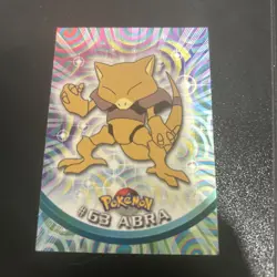 #63 Abra, Pokemon TCG Red Logo Topps TV Animation Edition, Reg, NM - Image 1
