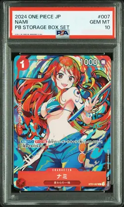 PSA 10 ONE PIECE Card nami ST01-007 THE BEST Storage Box Set Japanese 2024 - Image 1