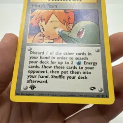 Misty's Tears 118/132 1st Edition Gym Challenge Pokemon Card And Squirtle - Image 4