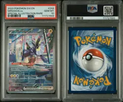 2023 POKEMON SVI EN MIRAIDON ex #244 SPECIAL ILLUSTRATION RARE AND Psa 10 - Image 3