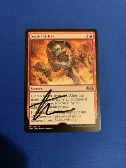MTG Magic Seize The Day + Buried Alive Swamp 260 KTK Proof UMA Staples Paquette - Image 1