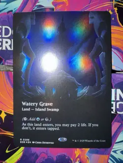 MTG Magic - Watery Grave - FOIL Borderless Rare #0286 - Edge of Eternities - Image 1