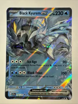 Black Kyurem ex 048/191 Sv08: Surging Sparks Double Rare Holo Pokemon TCG - Image 1