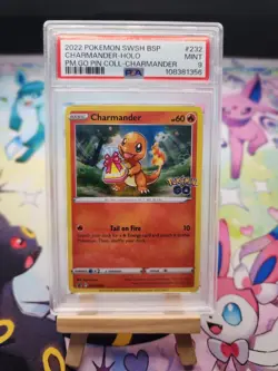 PSA 9 2022 Pokemon SWSH232 Charmander Promo Card - Pokemon Go - 🇨🇦 Seller - Image 1