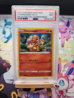 PSA 9 2022 Pokemon SWSH232 Charmander Promo Card - Pokemon Go - 🇨🇦 Seller - Image 4