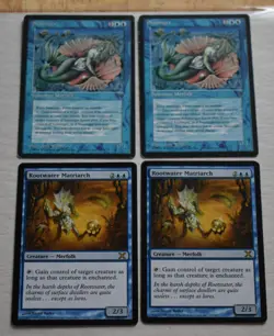 MTG Lot 2x Seasinger 2x Rootwater Matriarch Rare Blue Merfolk Creature - Image 1