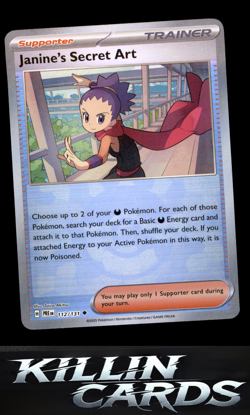 Janine's Secret Art - 112/131 (Poke Ball Pattern) 112/131 Pokemon Uncommon SV: P - Image 1
