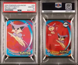 2004 POKEMON ADVANCED DELCATTY/SKITTY ACTION CARDS LENTICULAR • PSA 10 - POP 2 - Image 1