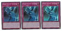 3x Angel Statue - Azurune - (BLVO-EN079 - 1st Ed - Super Rare) - NM - Yugioh - Image 1