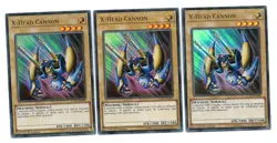 3x X-Head Cannon - (LCKC-EN005 - 1st Ed - Ultra Rare) - NM - Yugioh - Image 1