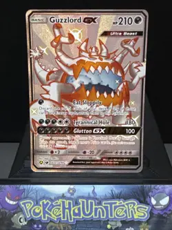 Pokemon Card Guzzlord GX SV71/SV94 Hidden Fates Holo Full Art Ultra Rare NM - Image 1