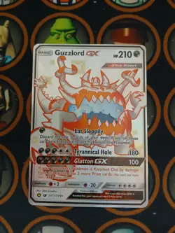 Pokemon Card Guzzlord GX SV71/SV94 Hidden Fates Holo Full Art Ultra Rare NM - Image 1