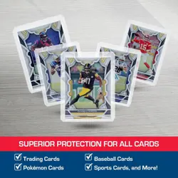 BCW 3x4 Topload Card Holder - Standard - 100ct | Rigid PVC Trading 100, Clear - Image 5