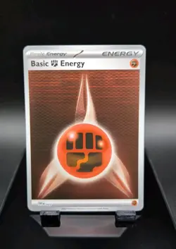 Pokemon Card Holo Fighting Basic Energy SVE 022 Black Bolt White Flare - Image 1