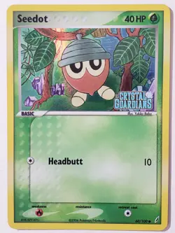 REVERSE HOLO Seedot 60/100 VLP / NM - STAMPED EX Crystal Guardians Pokemon Card - Image 1