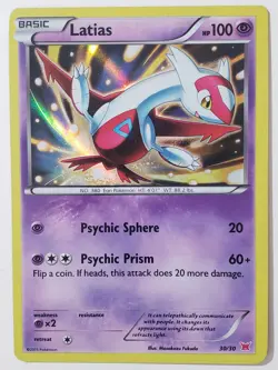 HOLO Latias 30/30 LP - XY Trainer Kit Latias & Latios Pokemon Card - Image 1