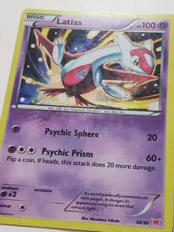 HOLO Latias 30/30 LP - XY Trainer Kit Latias & Latios Pokemon Card - Image 2