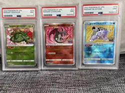 Pokemon Card Radiant Charizard Blastoise Venusaur PSA 10 Trio Japanese 2022 GO - Image 1