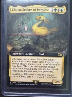 Choco, Seeker of Paradise (Extended Art) - NON FOIL - NM - MTG - Final Fantasy - Image 1