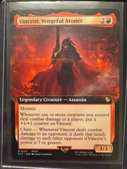 Vincent, Vengeful Atoner (Extended Art) (NON-FOIL) - NM - MTG - FINAL FANTASY - Image 1