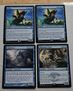 MTG Lot 2x Guile, Thousand Winds, Tidal Force Blue Rare Elemental Creature - Image 1