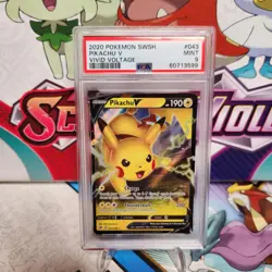 PSA 9 Pikachu V 043/185 Holo - Vivid Voltage - Pokemon TCG - SHIPS FAST - Image 1