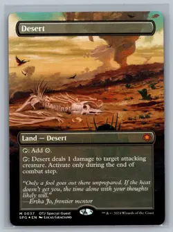 Magic The Gathering Special Guests Desert (Borderless) #0037 Foil MTG TCG CCG - Image 1