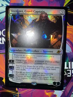 MTG Magic Edge of Eternities *FOIL* M Tezzeret, Cruel Captain #0002 - Image 1