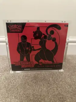 Pokemon Center Elite Trainer Box Destined Rivals Mint With Acrylic Case Box - Image 1