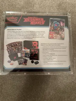 Pokemon Center Elite Trainer Box Destined Rivals Mint With Acrylic Case Box - Image 3