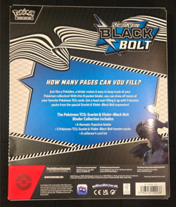 Pokemon TCG Scarlet & Violet Black Bolt Binder Collection - Sealed - IN HAND - Image 2